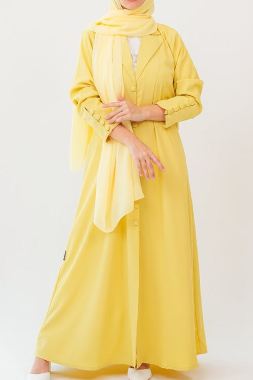 Golden Aura Abaya and Sheila