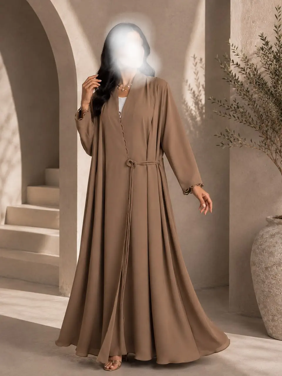 Pearl Flow Abaya - Image 3